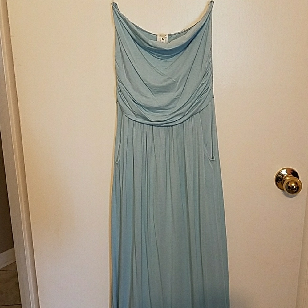 BEAUTIFUL BABY BLUE MAXI DRESS
